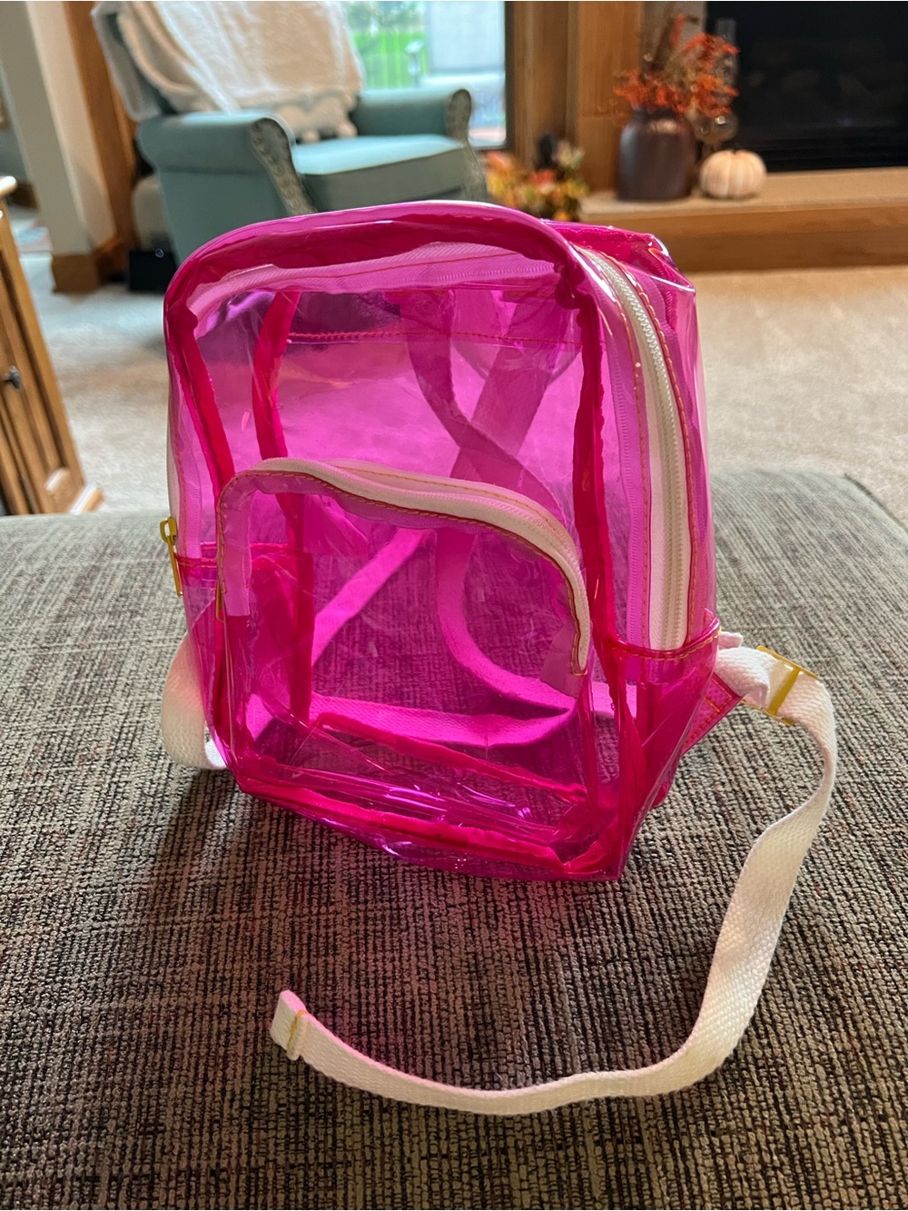 Neon Pink Gel Backpack